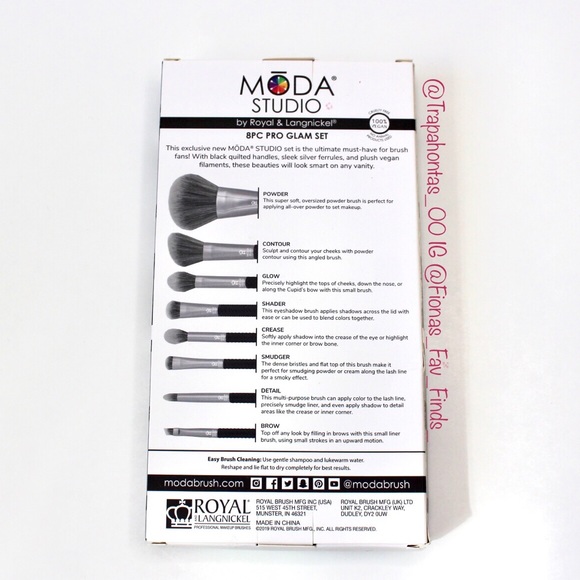 Moda Studio | 8 Pc Glam Set Vegan/Cruelty Free - Picture 3 of 7